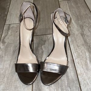 Pewter sandals